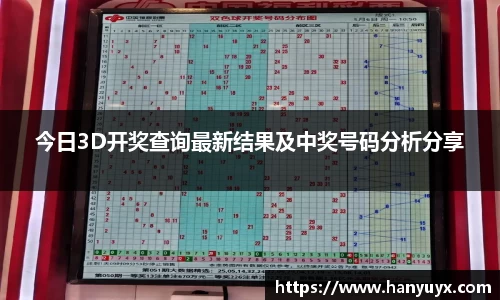 今日3D开奖查询最新结果及中奖号码分析分享